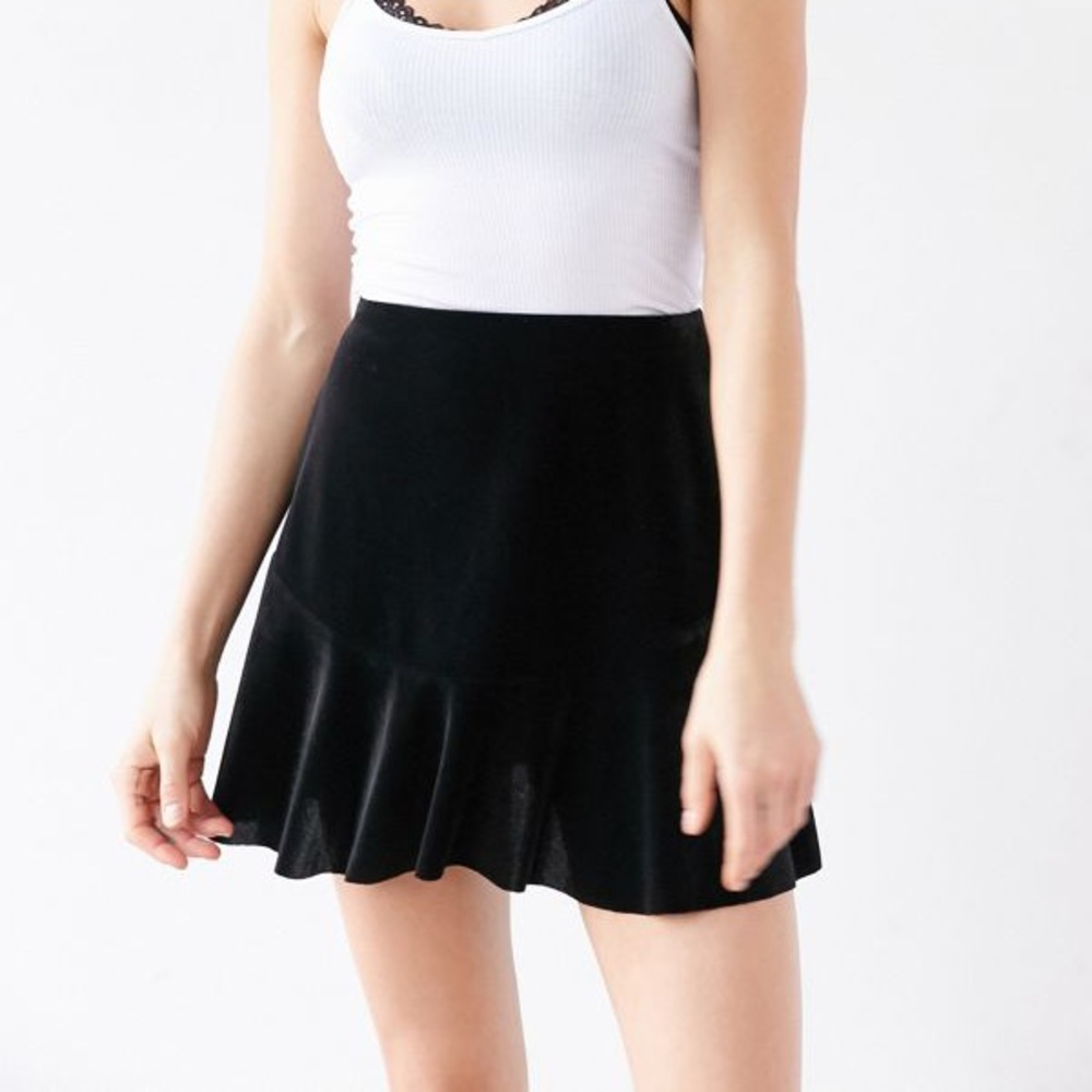Urban Outfitters Velvet Mini Skirt
